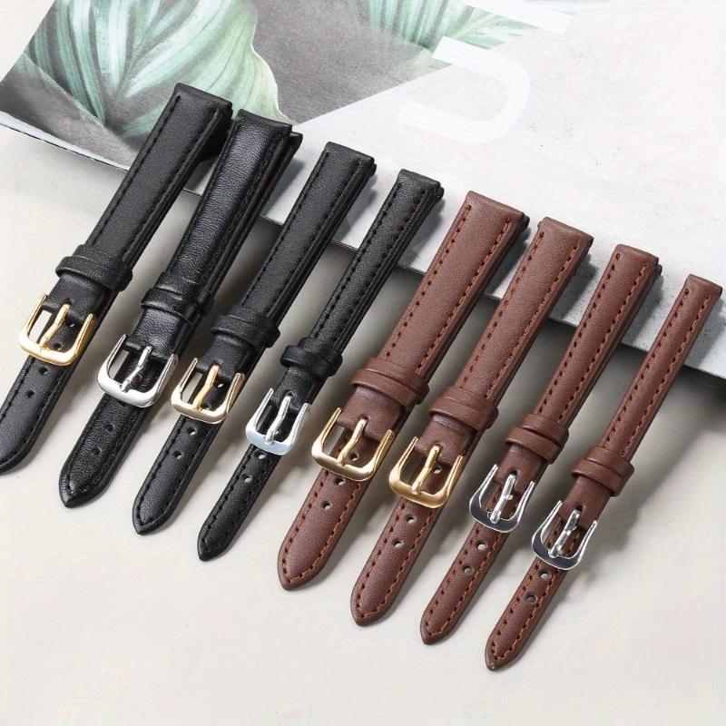 Faux leather watch strap-adjustable, Comfort Fit for men & women | available in 8mm-22mm widths