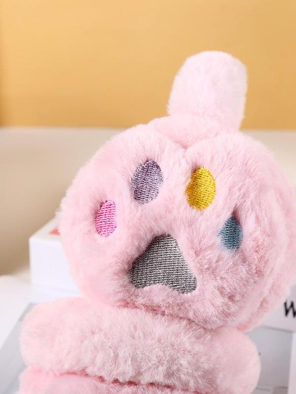 Cute Bear Paw Design Earmuffs, Fashionable Fluffy Earmuffs for Women, Casual Trendy Earmuffs for Daily Use, Fashion Accessories for Fall & Winter