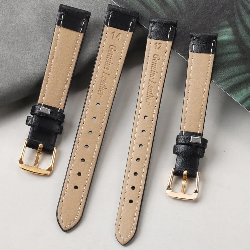 Faux leather watch strap-adjustable, Comfort Fit for men & women | available in 8mm-22mm widths