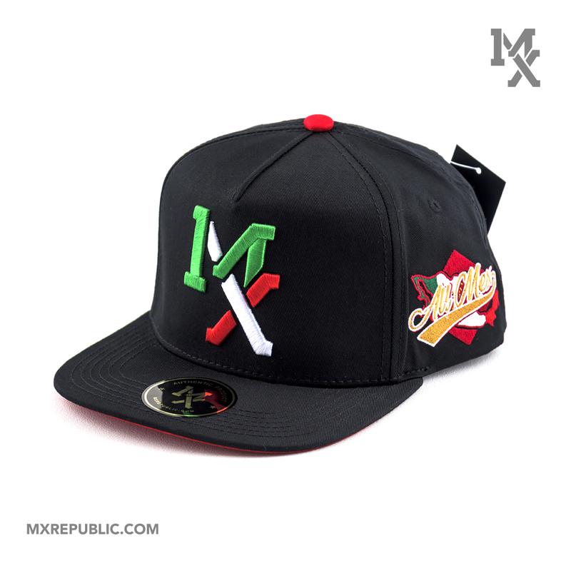 MX Republic Tricolor Premium Snapback Hat Authentic