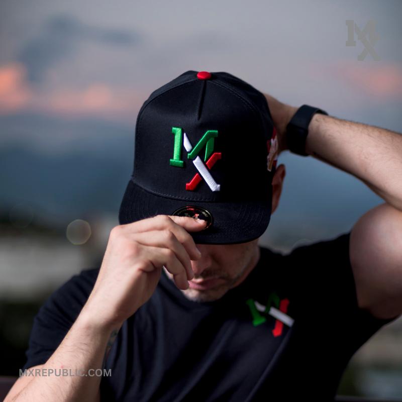 MX Republic Tricolor Premium Snapback Hat Authentic