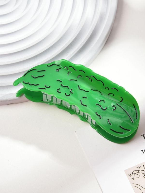 Cute Cucumber Design Hair Claw Clip, Creative Novelty Hair Claw Clip, Fashionable Hair Accessories for Women & Girls