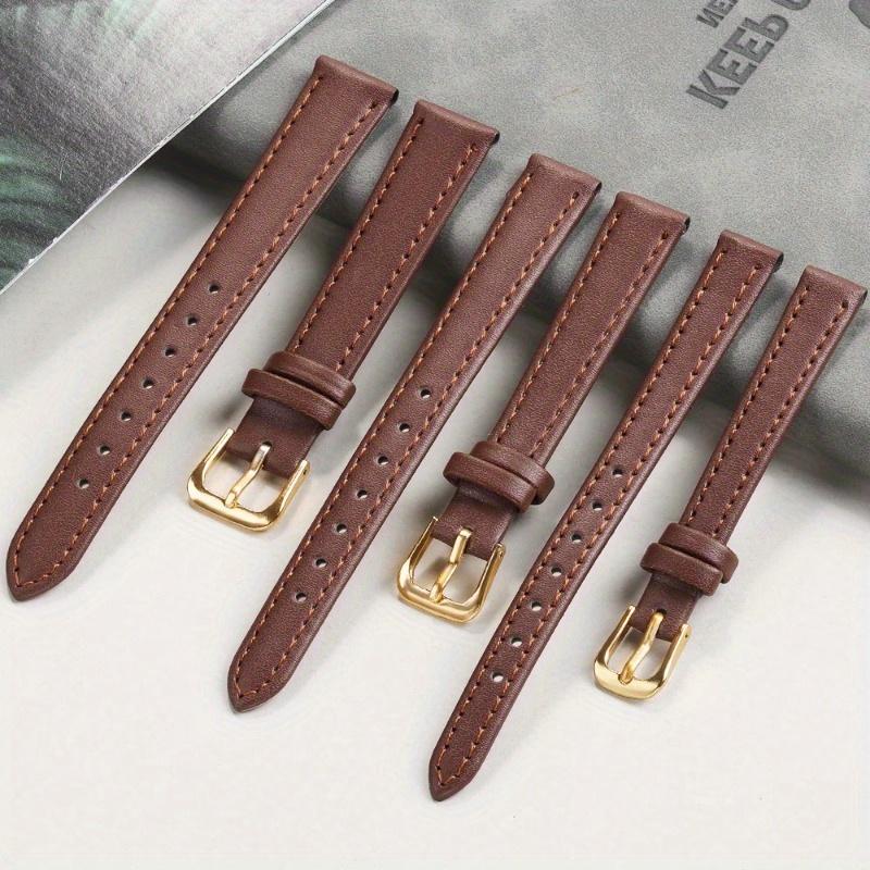 Faux leather watch strap-adjustable, Comfort Fit for men & women | available in 8mm-22mm widths