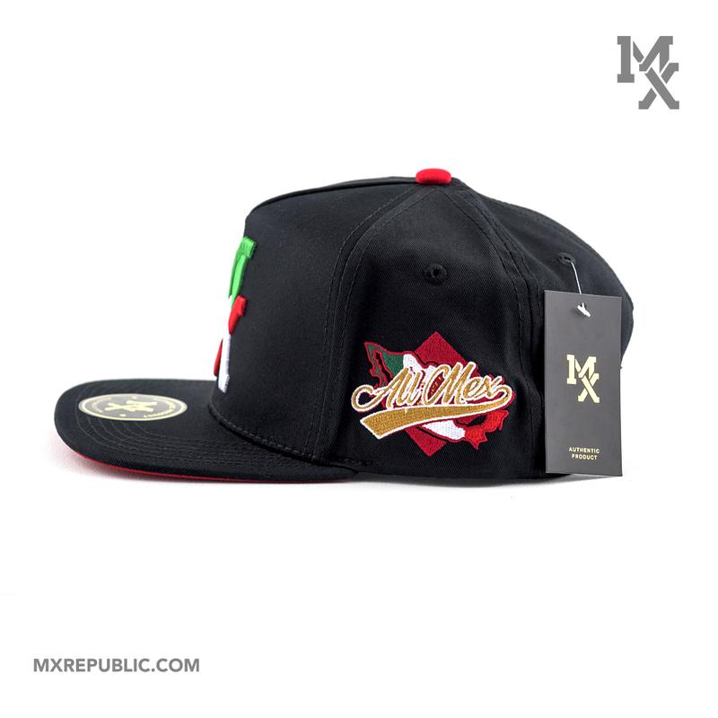 MX Republic Tricolor Premium Snapback Hat Authentic