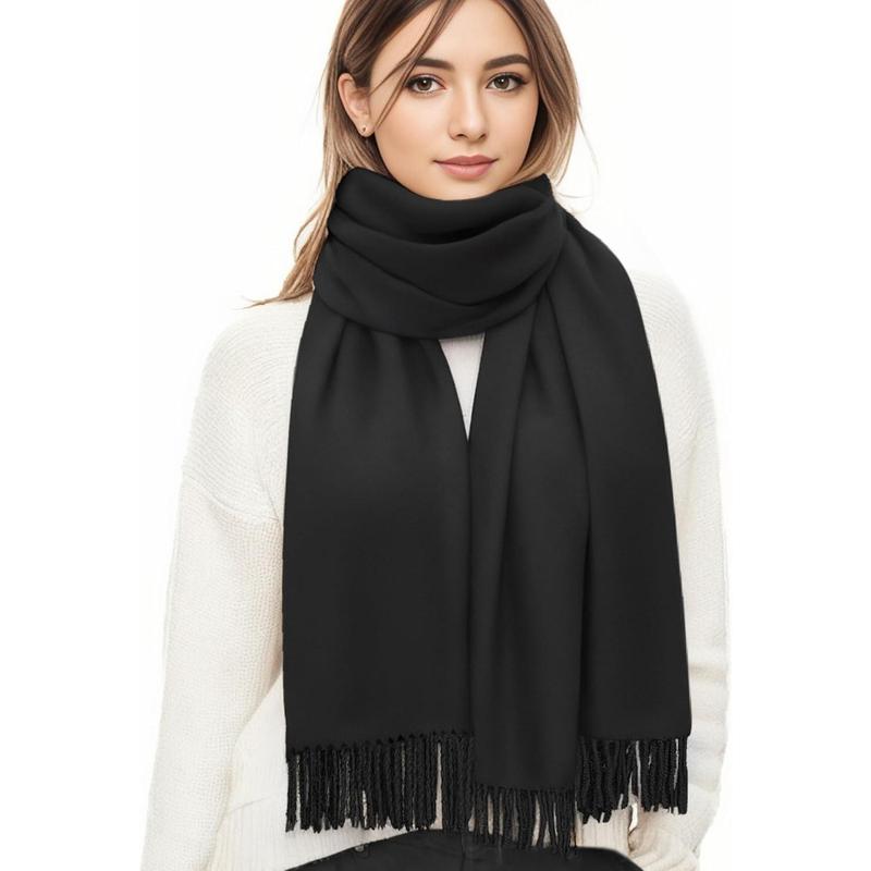 Winter Sarf for Womens, Solid Warm Scarves for Womens Lightweight, Long Shawls Wraps Pure Color for Cold Weather