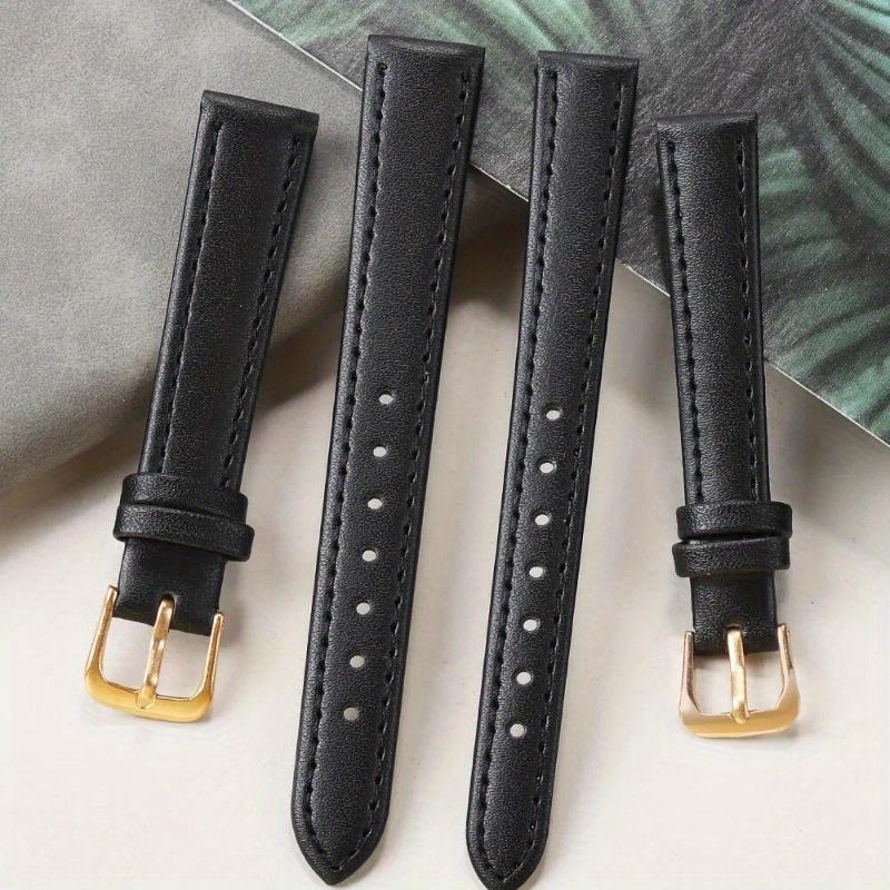 Faux leather watch strap-adjustable, Comfort Fit for men & women | available in 8mm-22mm widths