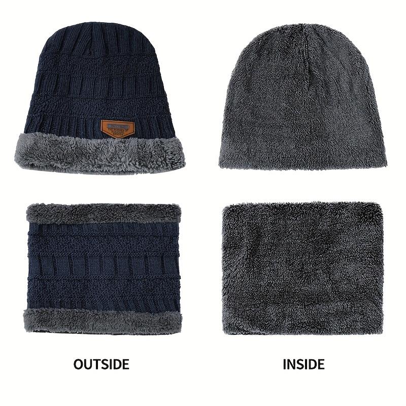 Three-Piece Winter Warm Accessories, Thick Fluffy Knitted Hat, Gloves, Scarf, Winter Knitted Hat, Low-Key Style, Ideal Gift