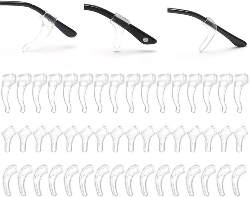 24 Pairs Eyeglasses Ear Grip Ear Hooks, Anti-Slip Holder Eyeglasses Stoppers Temple Tips Sleeve Retainer Eyewear Retainers Spectacle Stay For Eyeglasses, Sunglasses, Reading Glasses