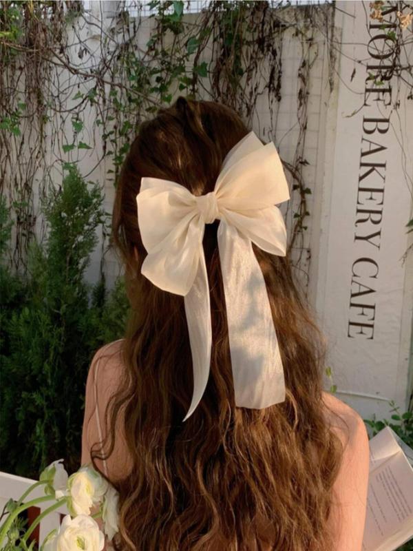 Cute Bow Decor Hair Clip (3pcs), 2024 New Style Fashionable Hair Accessories for Women & Girls, Casual Versatile Hair Accessories for Daily Wear