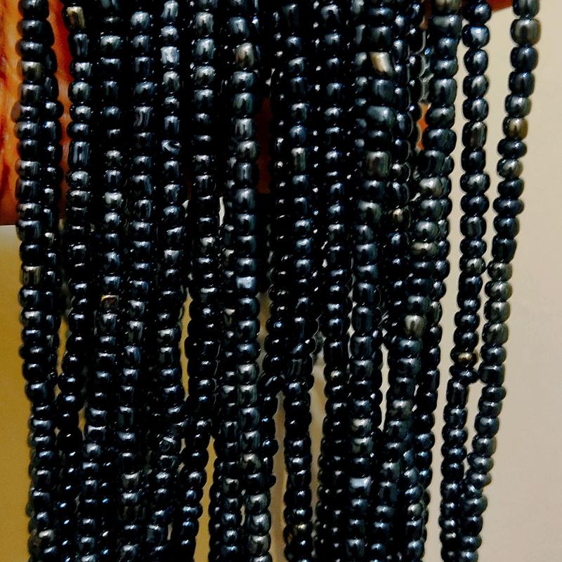 Solide Color Waistbeads, Belly Chain, 50 to 60 inches Tie on Waistbeads Female Daily waistbeads detroit