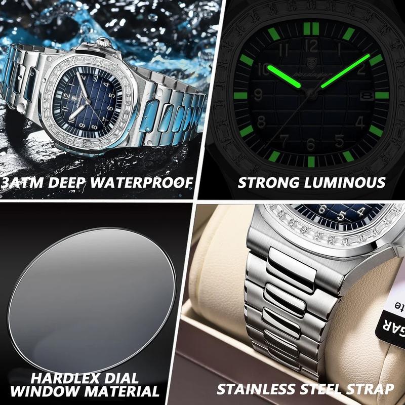 Luxury Aquanaut Luminous Stainless Steel Unisex Watch