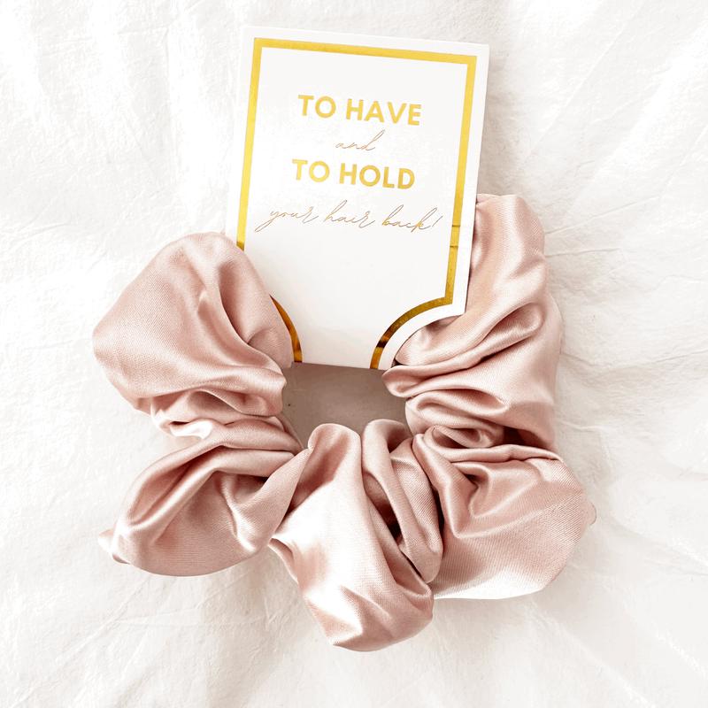 Silk Satin Hair Scrunchie Formal Elegant Hair Up Hair Down (GRACE)