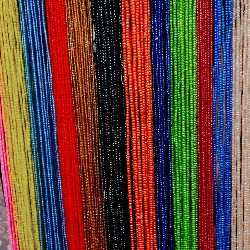 Solide Color Waistbeads, Belly Chain, 50 to 60 inches Tie on Waistbeads Female Daily waistbeads detroit