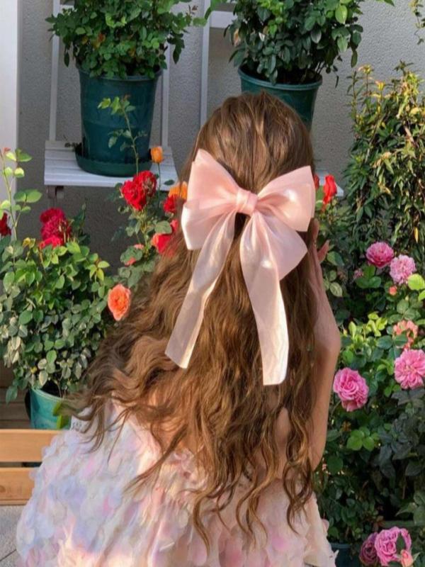 Cute Bow Decor Hair Clip (3pcs), 2024 New Style Fashionable Hair Accessories for Women & Girls, Casual Versatile Hair Accessories for Daily Wear