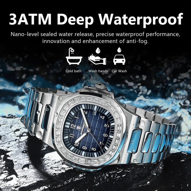 Luxury Aquanaut Luminous Stainless Steel Unisex Watch