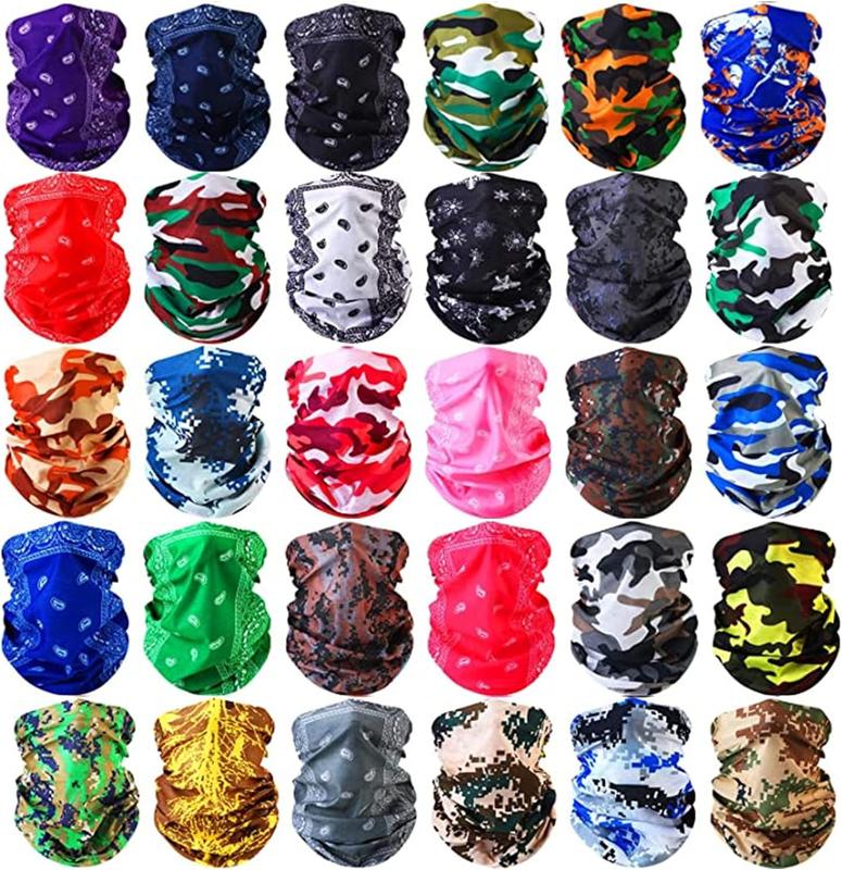 10 20 30 50 100 150 Pack Face Mask Neck Gaiters Scarf Reusable Protection Fashion Unisex Washable Reusable