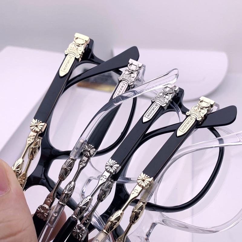 K3 [New] Chrome Heart square fashion glasses, beautiful and luxurious, Gift For Him, Gift For him, Fashion accessories - Clear