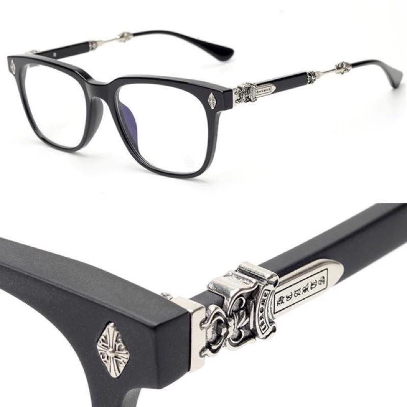 K3 [New] Chrome Heart square fashion glasses, beautiful and luxurious, Gift For Him, Gift For him, Fashion accessories - Clear