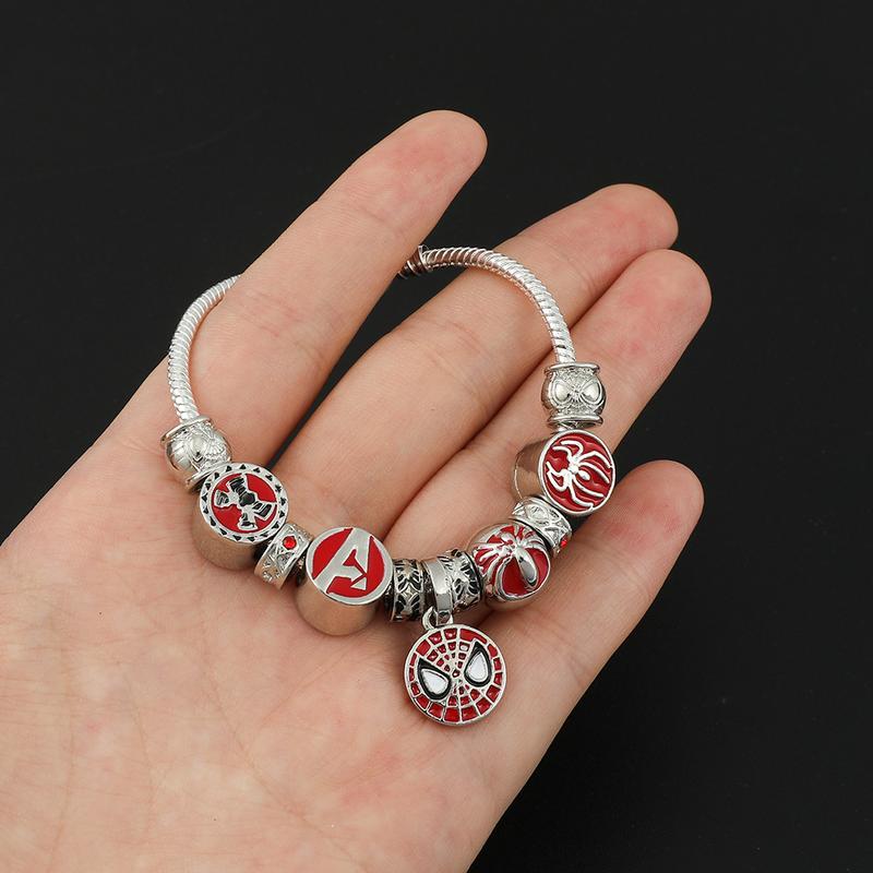 Electroplated alloy material spider bracelet pendant fashion accessories, gifts for friends