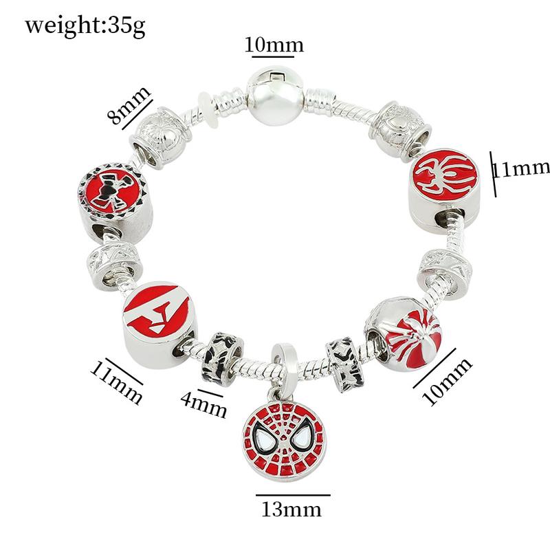 Electroplated alloy material spider bracelet pendant fashion accessories, gifts for friends