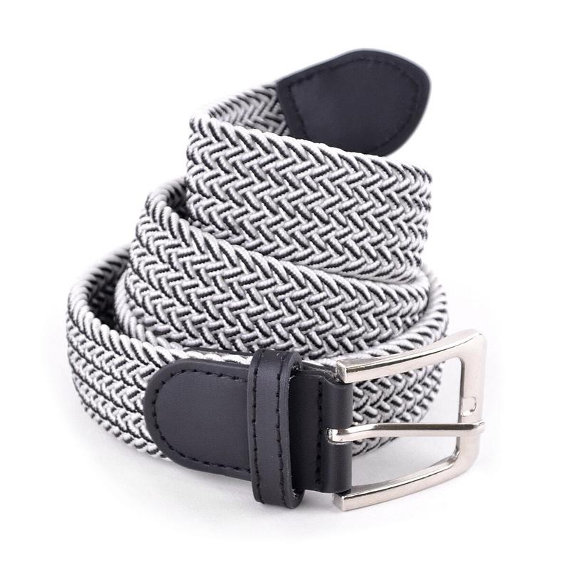 Belt - Stretch, Two-toned Braided & Elastic