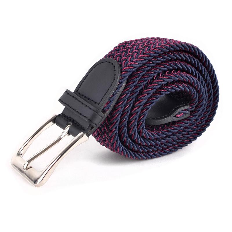 Belt - Stretch, Two-toned Braided & Elastic