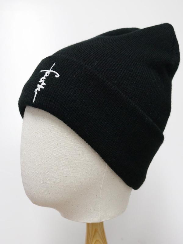 Letter Embroidery Beanie Hat, Casual Winter Warm Knit Hat for Women & Men, Fashion Accessories for Daily Wear