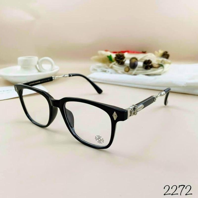 [NEW] Chrome Hearts Square Men's Glasses - Luxurious 0 Degree Lenses, Stylish and Classy Design, Perfect for Fashion Enthusiasts