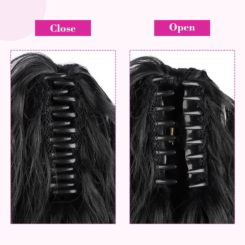 QGZ Jaw Clip on Pony Tails Hairpiece for Women 24