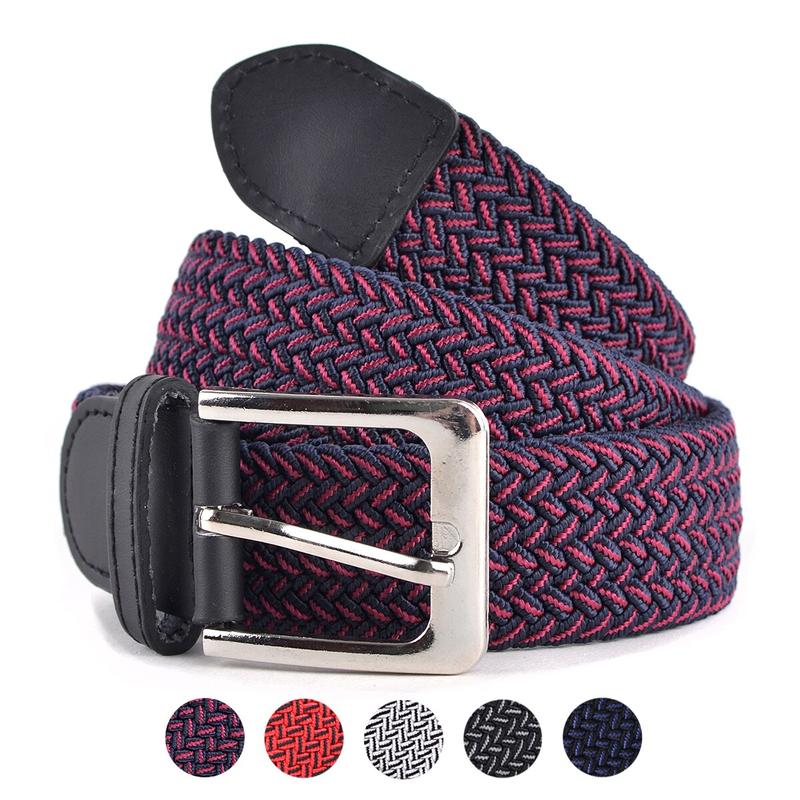 Belt - Stretch, Two-toned Braided & Elastic