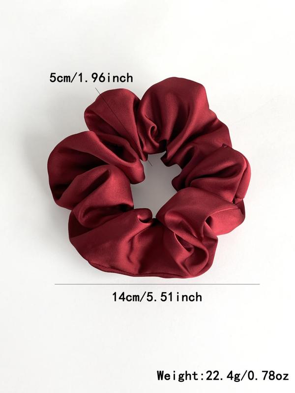 Women's Elegant Solid Color Scrunchie, Fashionable Hair Tie for Daily Wear, Trendy Hair Accessories