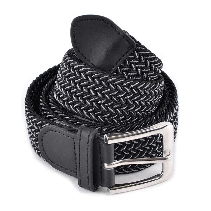 Belt - Stretch, Two-toned Braided & Elastic