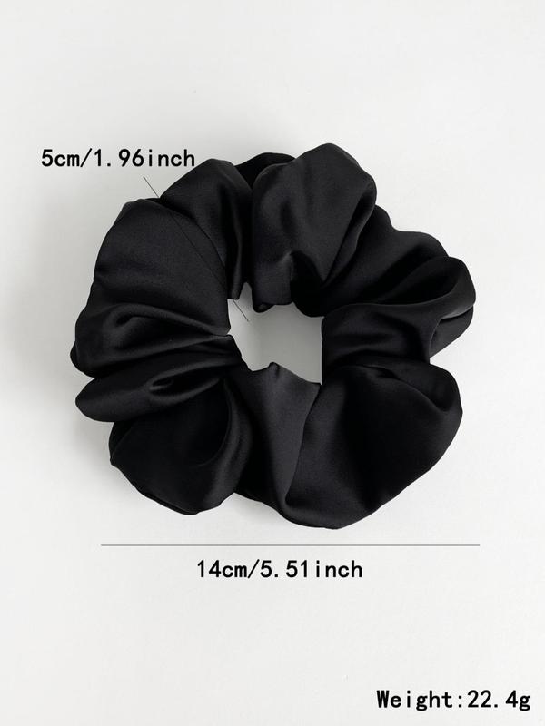 Women's Elegant Solid Color Scrunchie, Fashionable Hair Tie for Daily Wear, Trendy Hair Accessories