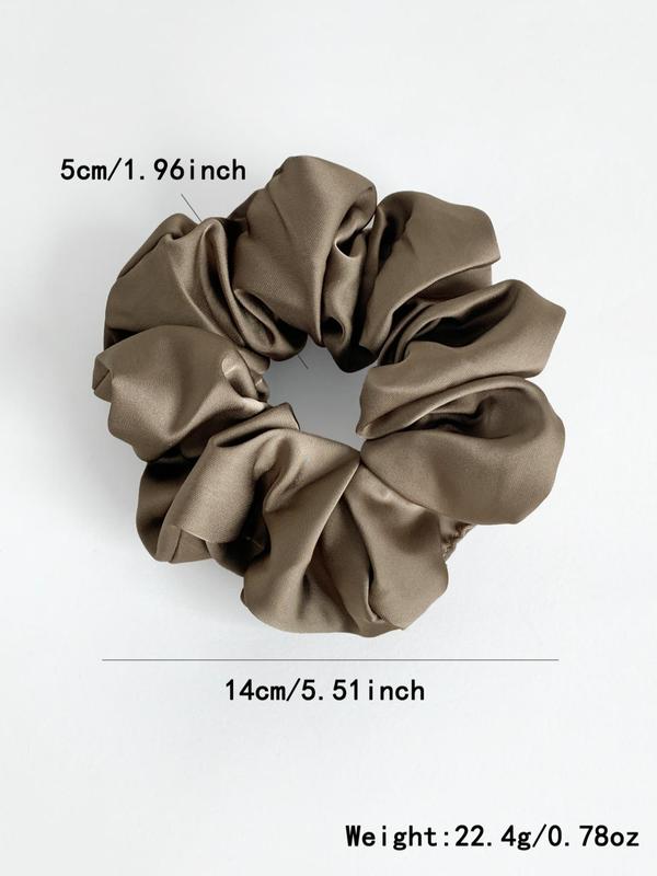 Women's Elegant Solid Color Scrunchie, Fashionable Hair Tie for Daily Wear, Trendy Hair Accessories