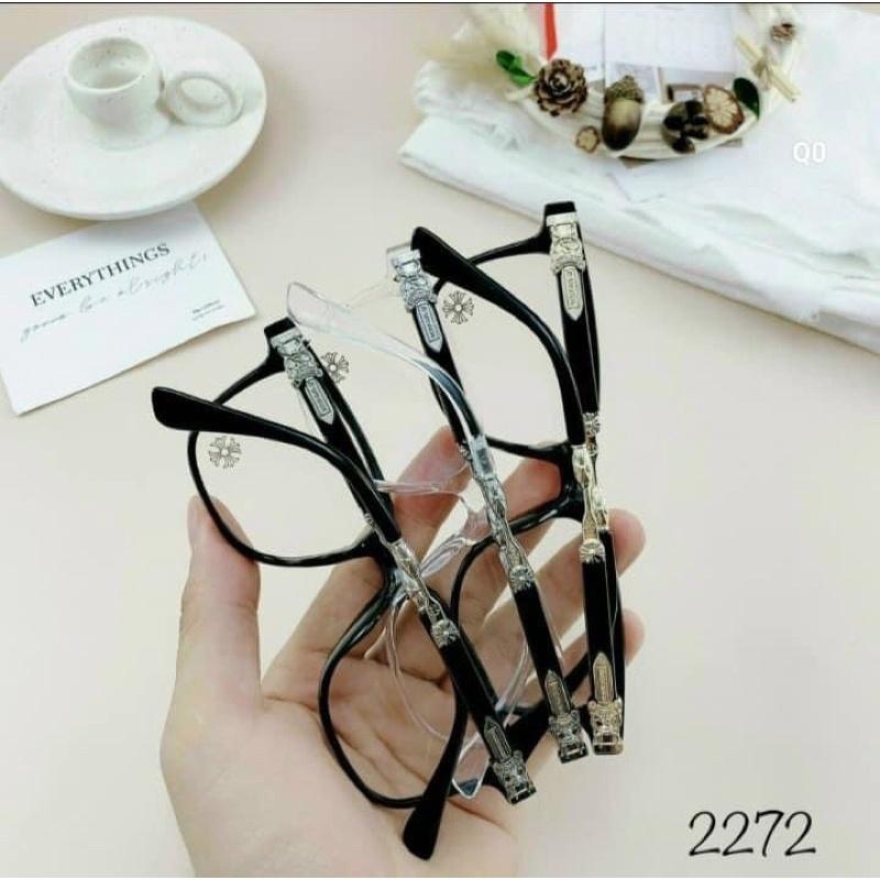 [NEW] Chrome Hearts Square Men's Glasses - Luxurious 0 Degree Lenses, Stylish and Classy Design, Perfect for Fashion Enthusiasts