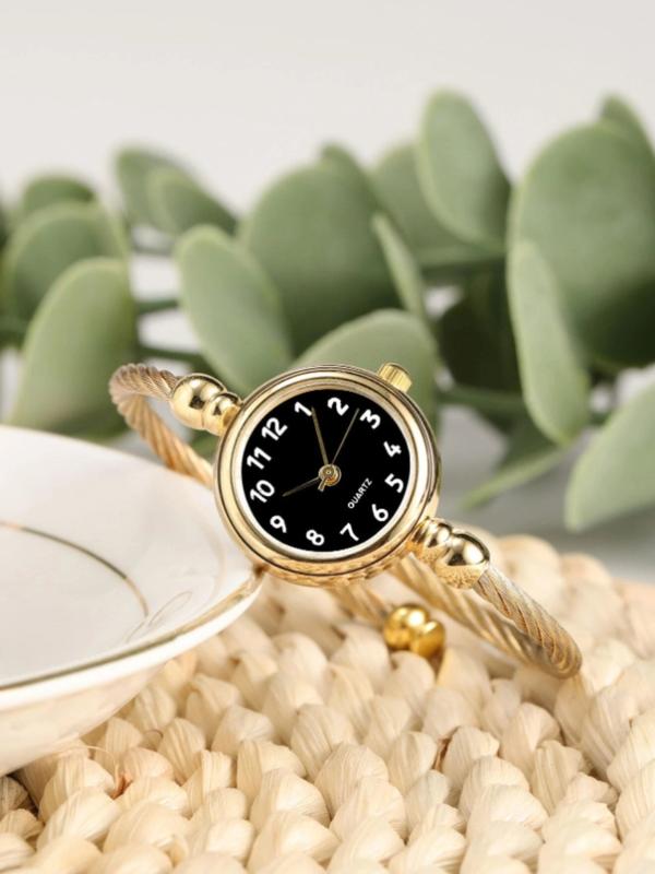 QUARTZ WATCH, Women's Round Pointer Quartz Watch - Perfect Gift Idea