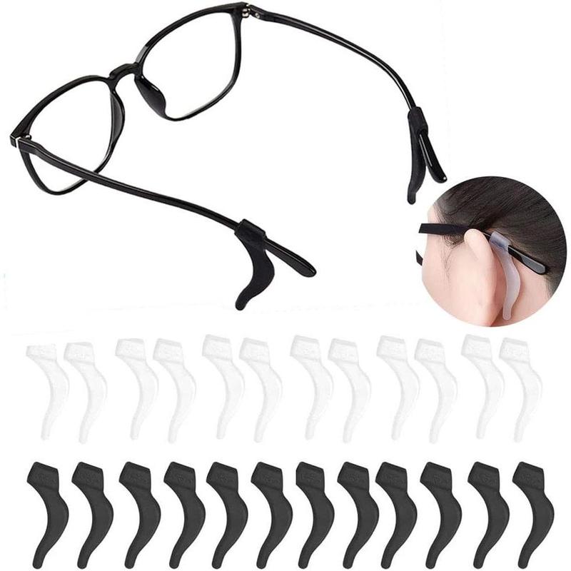 Eyeglass Ear Grip, Anti - Slip Comfortable Silicone Elastic Eyeglasses Retainers For Sunglasses Reading Glasses Eyewear, Sport Eyeglass Strap, 12 Pairs