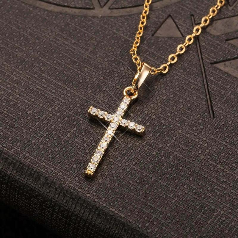 Cross necklace, Gold, silver :dainty gift