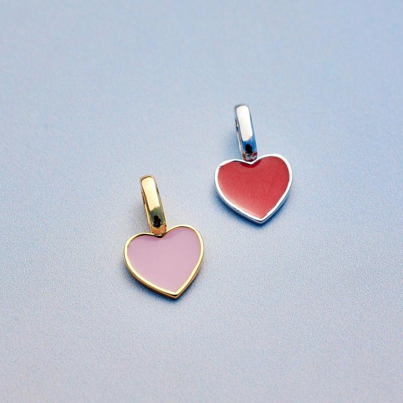 Harper Enamel Heart Charm