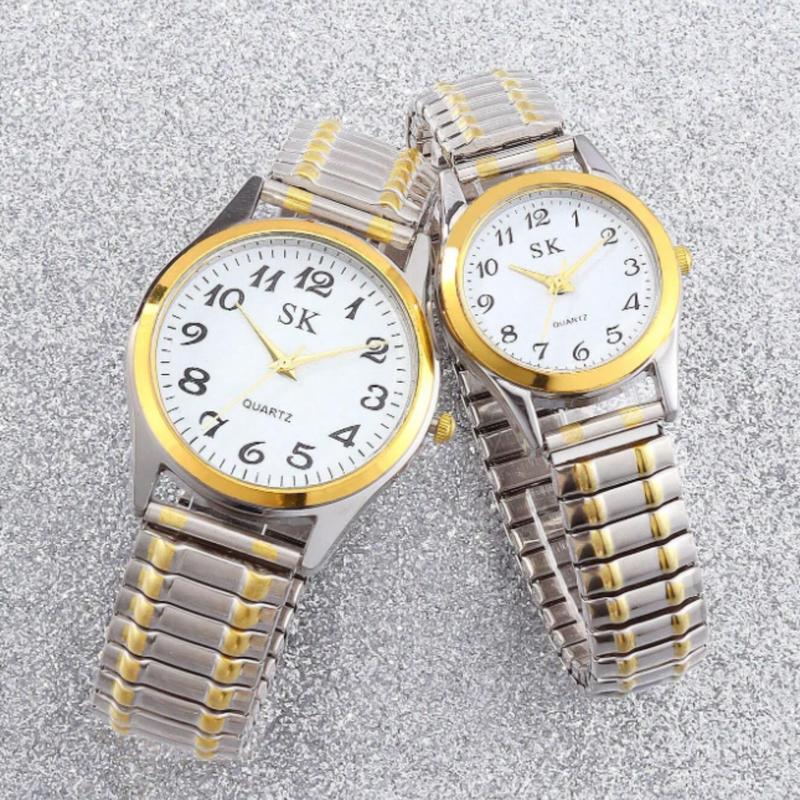 Elegant Vintage Quartz Watch With Elastic Band,  Classic Casual Fashion Pointer Watch With Hands - Timeless Style, Comfortable To Wear