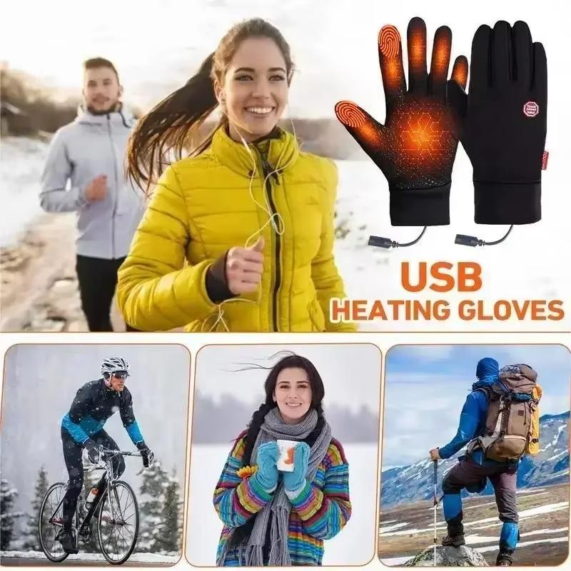 Winter gloves can use USB port for heating, suitable for outdoor activities