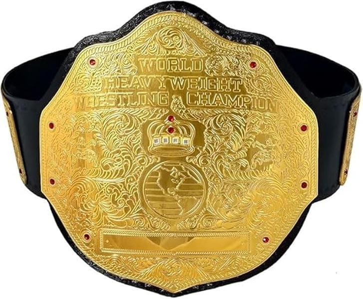 Big Gold World Heavyweight Championship Wrestling belt 2 MM Brass,Best Material ,and bast Gift For Mans ,Best Gift For Christmas