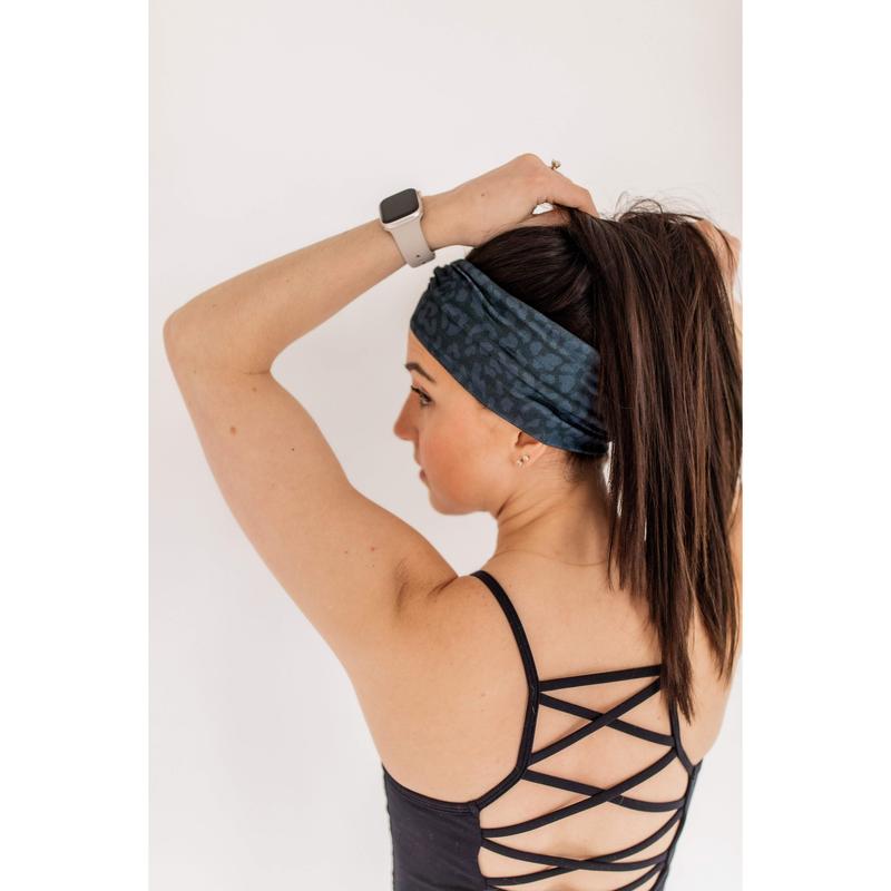 Onyx Leopard Women's Headband