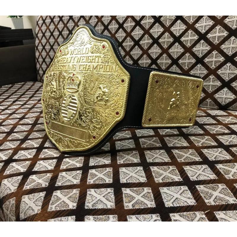 Big Gold World Heavyweight Championship Wrestling belt 2 MM Brass,Best Material ,and bast Gift For Mans ,Best Gift For Christmas