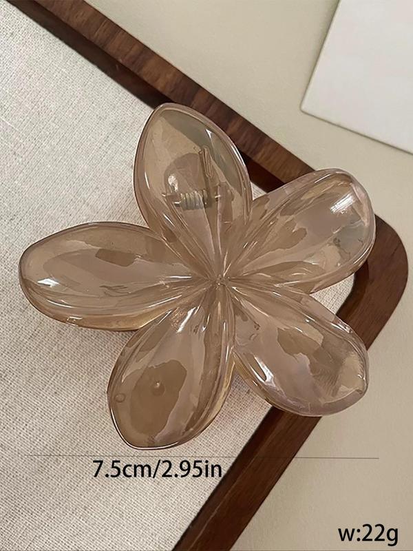 Flower Shaped Hair Claws, Casual Versatile Hair Accessories for Women, Minimalist Headwear Suitable for Thick Hair, Fashion Hair Accessories for Party, Daily Clothing Decor