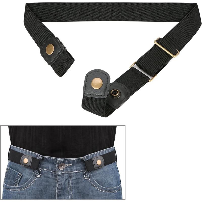 No Buckle Invisible Elastic Stretch Belt for Men Women Fits waist 24-50in Father Day Gift