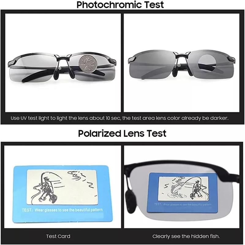 Driving, fishing, cycling sunglasses, fashion polarized sunglasses, ultraviolet-proof, anti-glare, lightweight and durable, comfortable to wear