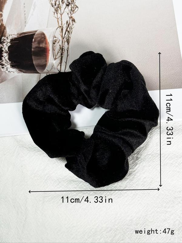 Mixed Color Velvet Scrunchies, Minimalist Headwear Suitable for Thick Hair, Fashion Hair Accessories for Party, Daily Clothing Decor Hairstyles Ideas