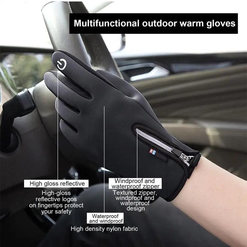 USB Touch Screen Gloves Winter Warm Electric Heated Gloves Heated Motorcycle Gloves waterproof windproof non-slip warm Gloves