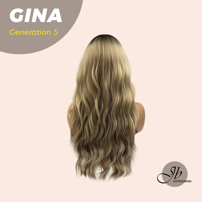 JBEXTENSION GENERATION FIVE 24 Inches Dark Blonde With Dark Root Wave Wig GINA G5